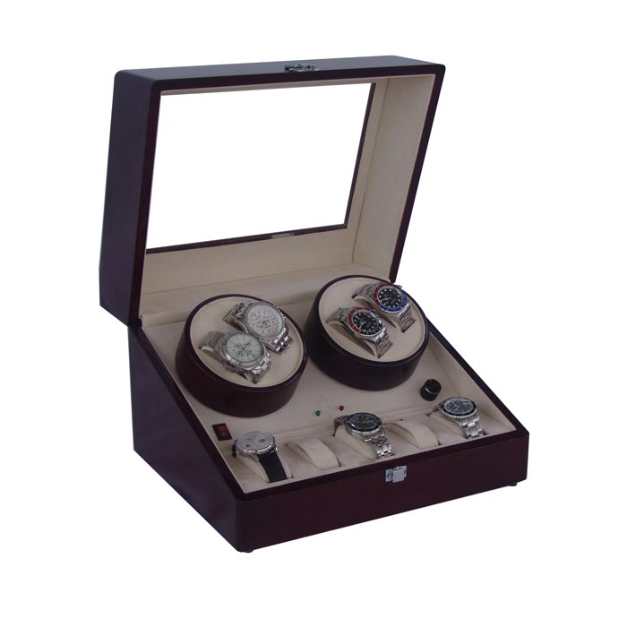 OEEA Quad Automatic watch winder with 6 watch box TWB204